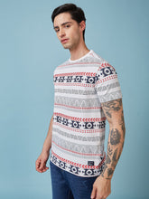 Mens All Over Printed  Round Neck Tshirt
